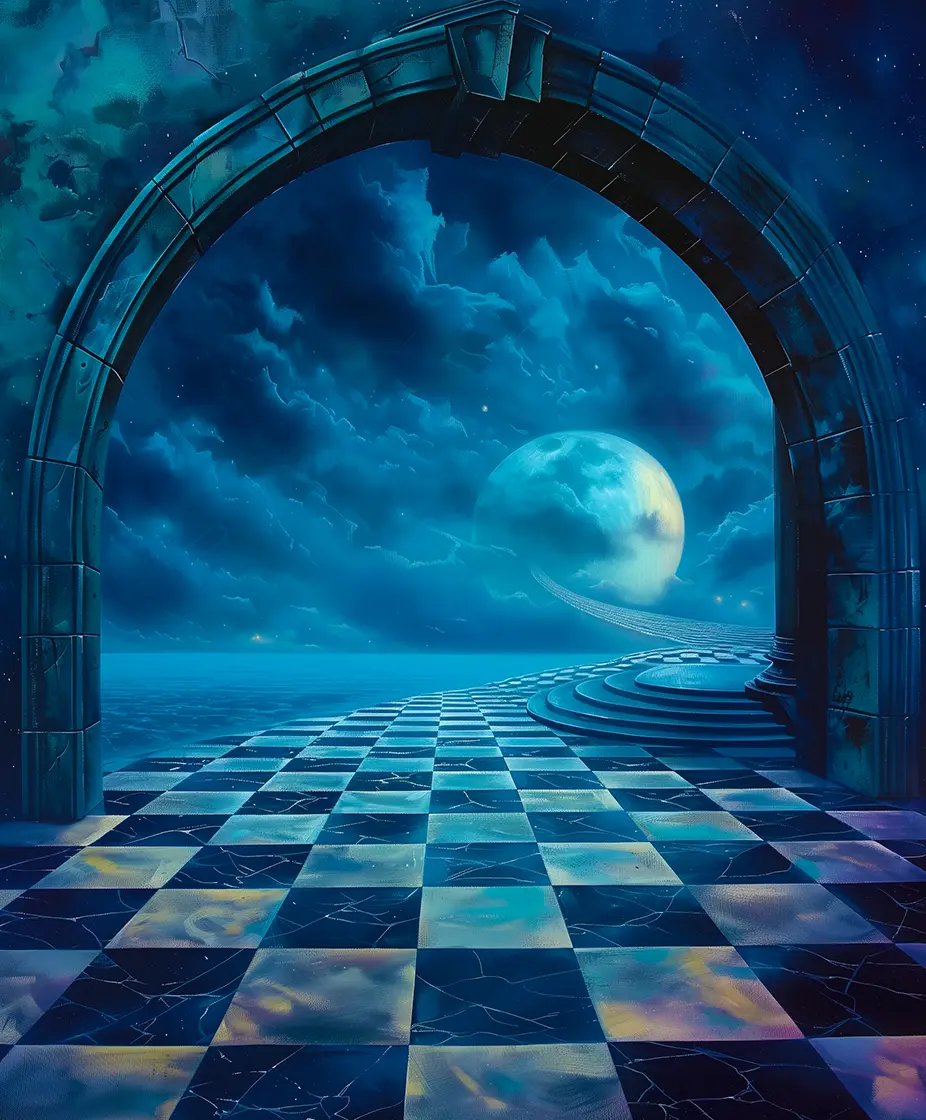 Mystical Portals in the Ethan Fox Series: Abstract depiction of an eerie portal not unlike the ones in the Ethan Fox Original Series.